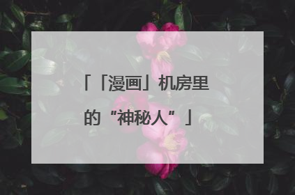「漫画」机房里的“神秘人”