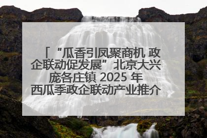 “瓜香引凤聚商机 政企联动促发展”北京大兴庞各庄镇 2025 年西瓜季政企联动产业推介活动圆满举行