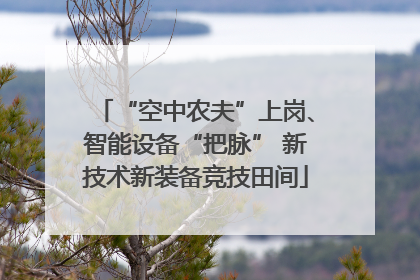 “空中农夫”上岗、智能设备“把脉” 新技术新装备竞技田间