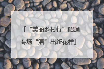 “美丽乡村行”昭通专场“演”出新花样