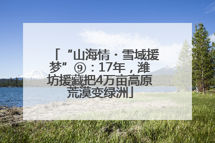 “山海情・雪域援梦”⑨：17年，潍坊援藏把4万亩高原荒漠变绿洲