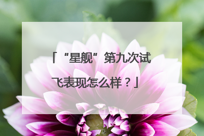 “星舰”第九次试飞表现怎么样？