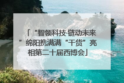 “智领科技·链动未来”绵阳携满满“干货”亮相第二十届西博会