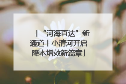 “河海直达”新通道丨小清河开启降本增效新篇章