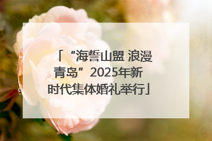 “海誓山盟 浪漫青岛”2025年新时代集体婚礼举行