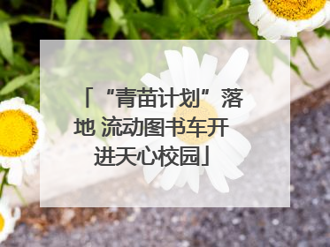 “青苗计划”落地 流动图书车开进天心校园