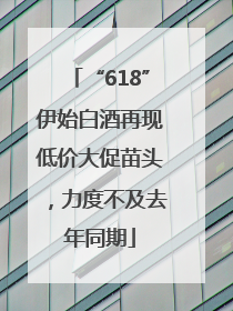 “618”伊始白酒再现低价大促苗头，力度不及去年同期