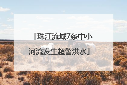珠江流域7条中小河流发生超警洪水