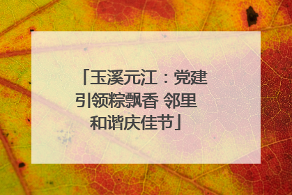 玉溪元江：党建引领粽飘香 邻里和谐庆佳节