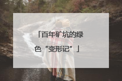 百年矿坑的绿色“变形记”