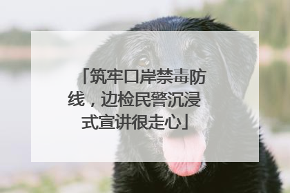 筑牢口岸禁毒防线，边检民警沉浸式宣讲很走心