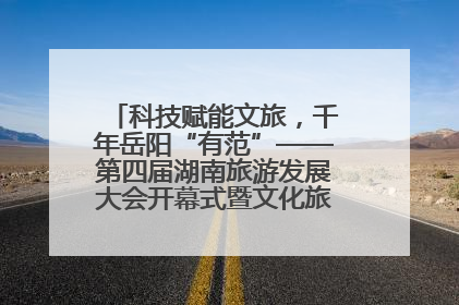 科技赋能文旅，千年岳阳“有范”——第四届湖南旅游发展大会开幕式暨文化旅游推介会侧记