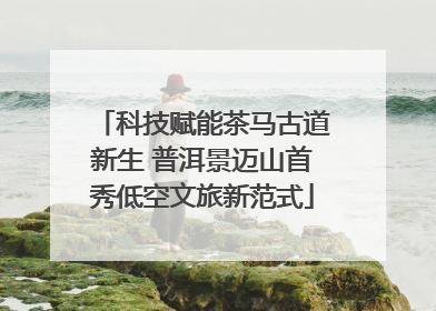 科技赋能茶马古道新生 普洱景迈山首秀低空文旅新范式