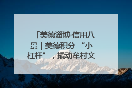 美德淄博·信用八景｜美德积分 “小杠杆”，撬动牟村文明 “大能量”