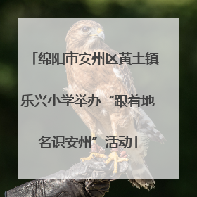 绵阳市安州区黄土镇乐兴小学举办“跟着地名识安州”活动