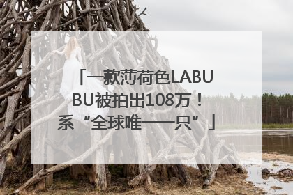 一款薄荷色LABUBU被拍出108万！系“全球唯一一只”