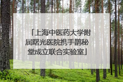 上海中医药大学附属曙光医院携手鹊秘堂成立联合实验室