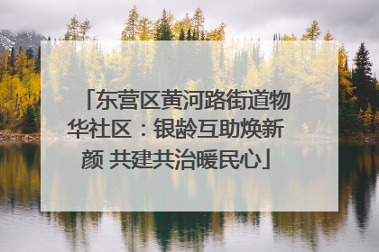 东营区黄河路街道物华社区：银龄互助焕新颜 共建共治暖民心