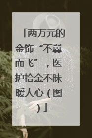 两万元的金饰“不翼而飞”，医护拾金不昧暖人心（图）