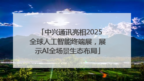 中兴通讯亮相2025全球人工智能终端展，展示AI全场景生态布局