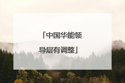 中国华能领导层有调整