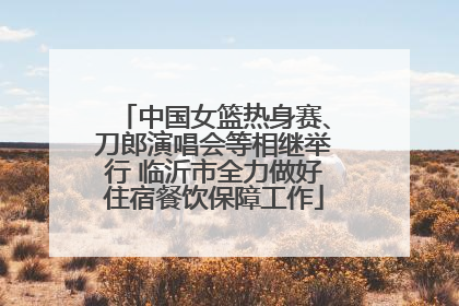 中国女篮热身赛、刀郎演唱会等相继举行 临沂市全力做好住宿餐饮保障工作