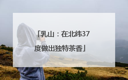 乳山：在北纬37度做出独特茶香
