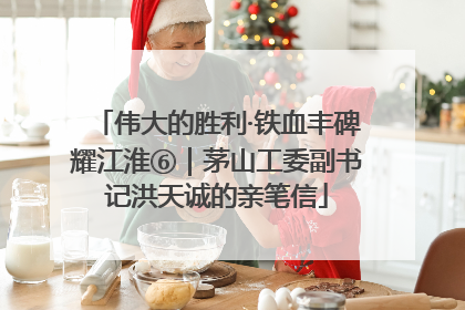 伟大的胜利·铁血丰碑耀江淮⑥｜茅山工委副书记洪天诚的亲笔信