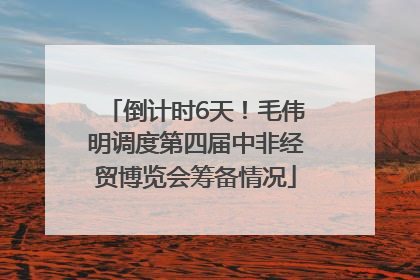 倒计时6天！毛伟明调度第四届中非经贸博览会筹备情况
