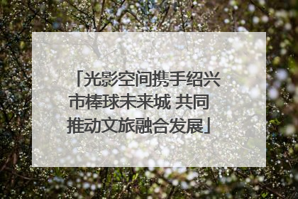 光影空间携手绍兴市棒球未来城 共同推动文旅融合发展