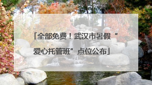全部免费！武汉市暑假“爱心托管班”点位公布