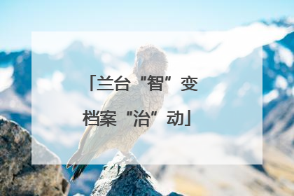 兰台“智”变 档案“治”动