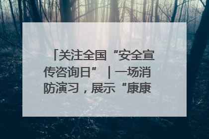 关注全国“安全宣传咨询日”｜一场消防演习，展示“康康”应急实力