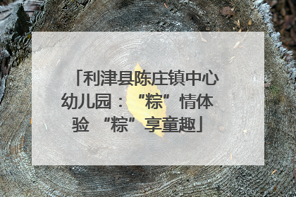 利津县陈庄镇中心幼儿园：“粽”情体验 “粽”享童趣