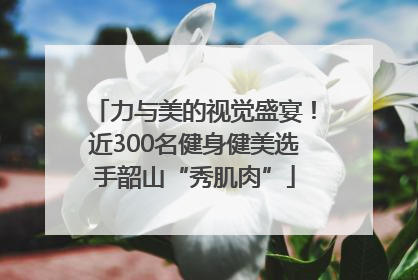 力与美的视觉盛宴！近300名健身健美选手韶山“秀肌肉”
