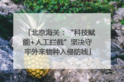 北京海关：“科技赋能+人工拦截”坚决守牢外来物种入侵防线