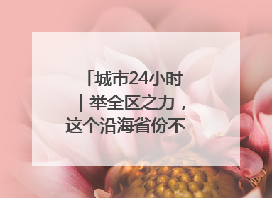 城市24小时｜举全区之力，这个沿海省份不只为“化债”