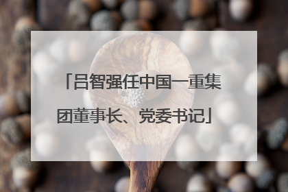 吕智强任中国一重集团董事长、党委书记
