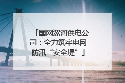 国网漯河供电公司：全力筑牢电网防汛“安全堤”