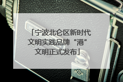 宁波北仑区新时代文明实践品牌“港”文明正式发布