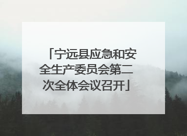 宁远县应急和安全生产委员会第二次全体会议召开