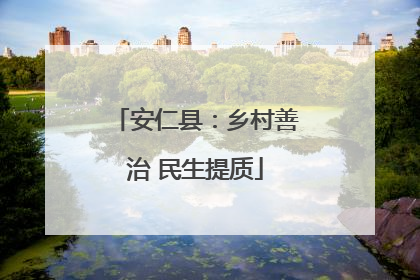安仁县：乡村善治 民生提质