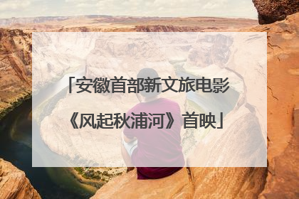安徽首部新文旅电影《风起秋浦河》首映