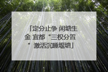 定分止争 闲塘生金 宜都“三权分置”激活沉睡堰塘