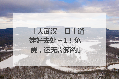 大武汉一日︱遛娃好去处＋1！免费，还无需预约