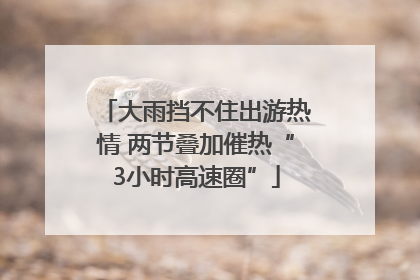 大雨挡不住出游热情 两节叠加催热“3小时高速圈”