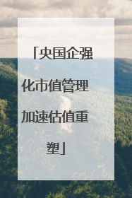 央国企强化市值管理加速估值重塑