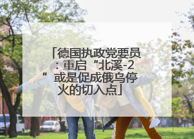 德国执政党要员：重启“北溪-2”或是促成俄乌停火的切入点
