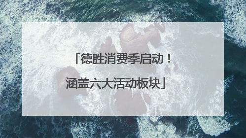 德胜消费季启动！涵盖六大活动板块