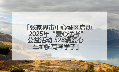 张家界市中心城区启动2025年“爱心送考”公益活动 528辆爱心车护航高考学子